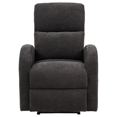 Grant Compact Power Recliner - Charcoal Grey Fabric with Lay-Flat Recline & Pocket Coil Seat – view 6