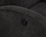 Grant Compact Power Recliner - Charcoal Grey Fabric with Lay-Flat Recline & Pocket Coil Seat – view 9