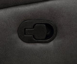 Lawrence Wall-Hugger Reclining Sofa, Console Loveseat & Glider Recliner - Charcoal Microfiber with Gel Memory Foam – view 7