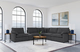 Collins Modular Power Reclining Sectional, Sofa & Home Theater Seating - 6pcs- Power Sectional with Console