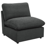 Collins Modular Power Reclining Sectional, Sofa & Home Theater Seating - Dark Grey Fabric – view 17