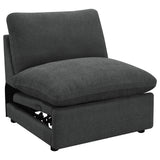 Collins Modular Power Reclining Sectional, Sofa & Home Theater Seating - Dark Grey Fabric – view 18