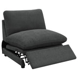 Collins Modular Power Reclining Sectional, Sofa & Home Theater Seating - Dark Grey Fabric – view 19