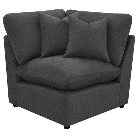 Collins Modular Power Reclining Sectional, Sofa & Home Theater Seating - Dark Grey Fabric – view 20