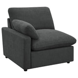 Collins Modular Power Reclining Sectional, Sofa & Home Theater Seating - Dark Grey Fabric