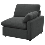 Collins Modular Power Reclining Sectional, Sofa & Home Theater Seating - Dark Grey Fabric