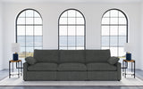 Collins Modular Power Reclining Sectional, Sofa & Home Theater Seating - Dark Grey Fabric - lifestyle