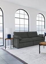 Collins Modular Power Reclining Sectional, Sofa & Home Theater Seating - Dark Grey Fabric - lifestyle