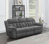 Bahrain Reclining Sectional, Sofa, Loveseat, Glider Recliner & Home Theater Seating - Charcoal Chenille, Manual or Power - lifestyle