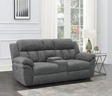 Bahrain Reclining Sectional, Sofa, Loveseat, Glider Recliner & Home Theater Seating - Charcoal Chenille, Manual or Power - lifestyle
