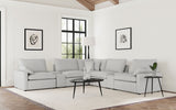 Collins Modular Power Reclining Sectional, Sofa & Theater Seating - 7pcs- Power Sectional with 2 Consoles (134" x 134")