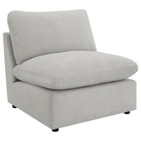 Collins Modular Power Reclining Sectional, Sofa & Theater Seating - Grey Fabric with Black Legs – view 17