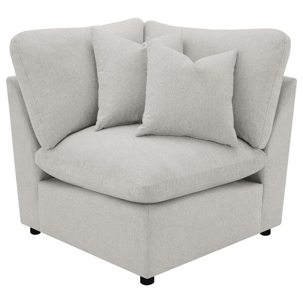 Collins Modular Power Reclining Sectional, Sofa & Theater Seating - Grey Fabric with Black Legs – view 20