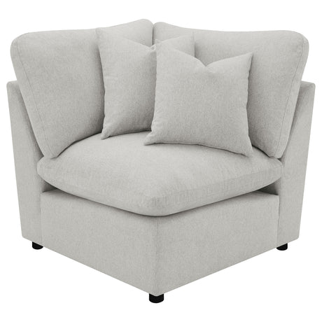 Collins Modular Power Reclining Sectional, Sofa & Theater Seating - Grey Fabric with Black Legs – view 20