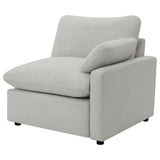 Collins Modular Power Reclining Sectional, Sofa & Theater Seating - Grey Fabric with Black Legs