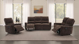Navarro Reclining Sofa, Loveseat & Glider Recliner - 3pcs- Sofa + Loveseat + Recliner
