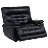 Hewitt Dual Power Recliner - Black Top Grain Leather with Power Headrest & USB-A/USB-C Charging – view 4