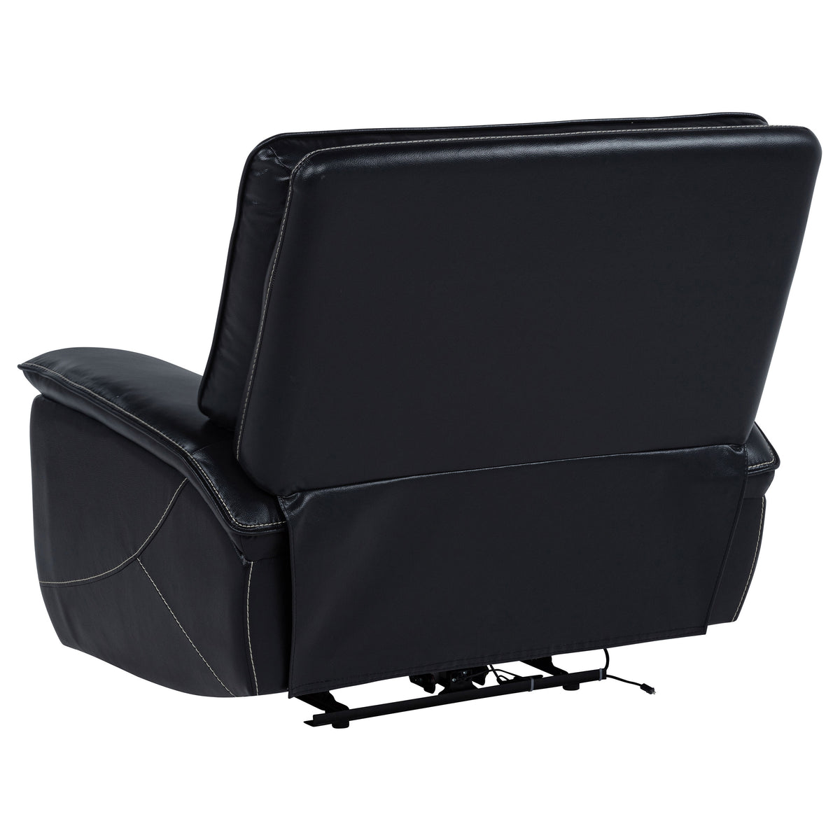 Hewitt Dual Power Recliner - Black Top Grain Leather with Power Headrest & USB-A/USB-C Charging – view 6