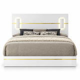 Florence White & Gold Bedroom Set — Queen & King — product view 3