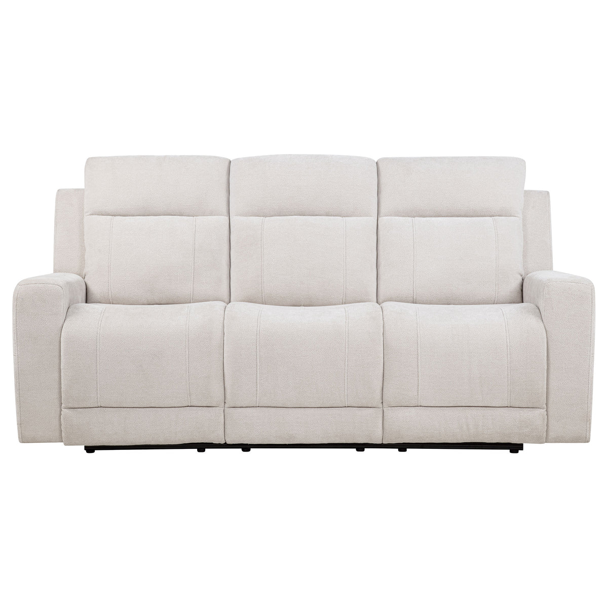 Kennett Power Reclining Sofa, Loveseat & Recliner - Ivory Chenille with USB-A & USB-C Charging – view 12