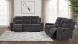 Kennett Power Reclining Sofa, Loveseat & Recliner - 2pcs- Sofa + Loveseat