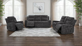Kennett Power Reclining Sofa, Loveseat & Recliner - 3pcs- Sofa + Loveseat + Recliner