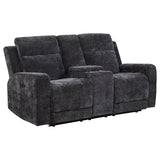 Kennett Power Reclining Sofa, Loveseat & Recliner - Dark Grey Chenille with USB Charging, Living Room Sets – view 19