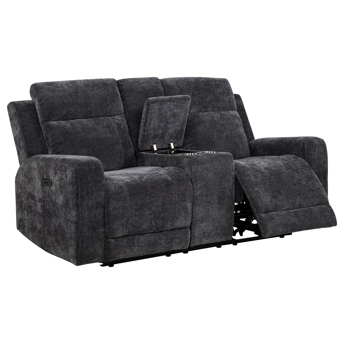 Kennett Power Reclining Sofa, Loveseat & Recliner - Power Reclining Loveseat with Console