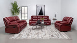 Camila Reclining Sofa, Loveseat & Glider Recliner - 3pcs- Sofa + Loveseat + Glider Recliner