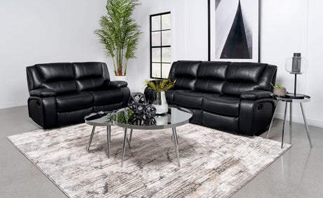 Camila Reclining Sofa, Loveseat & Glider Recliner - 2pcs- Reclining Sofa + Loveseat