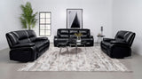 Camila Reclining Sofa, Loveseat & Glider Recliner - 3pcs- Reclining Sofa + Loveseat + Glider Recliner