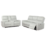 Greenfield Power Reclining Sofa, Loveseat & Recliner - 2pcs- Sofa + Loveseat