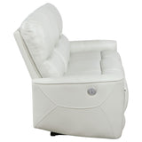 Greenfield Power Reclining Sofa, Loveseat & Recliner - Dove Grey Leatherette with USB Switch Panel – view 10