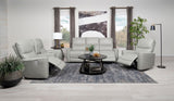Greenfield Power Reclining Sofa, Loveseat & Recliner - Dove Grey Leatherette with USB Switch Panel – view 16