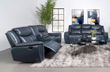 Sloane Reclining Sofa, Console Loveseat & Recliner - 2pcs- Reclining Sofa + Console Loveseat