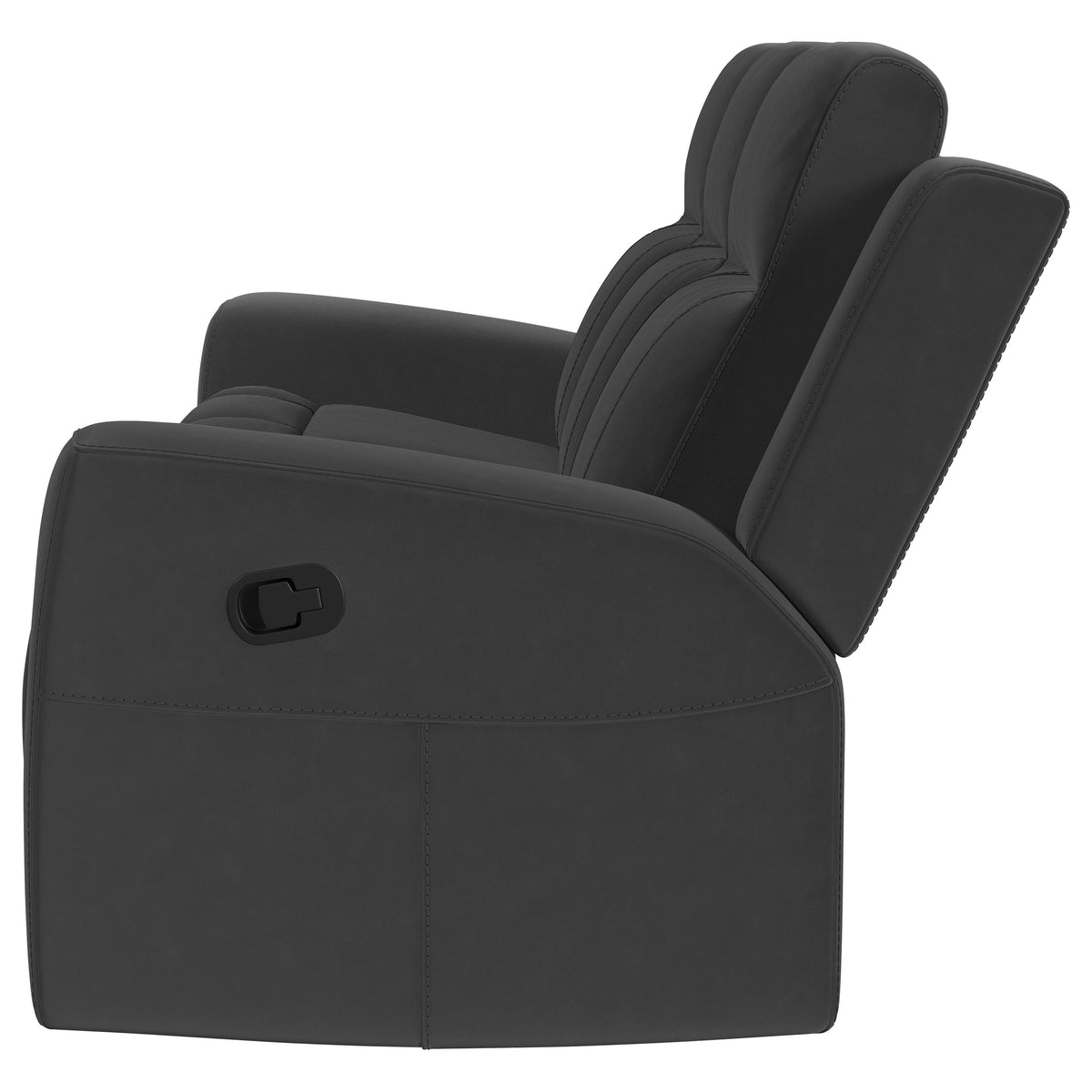 Brentwood Reclining Sofa, Loveseat & Rocker Recliner - Dark Charcoal Suede-Like Motion Living Room Sets – view 11