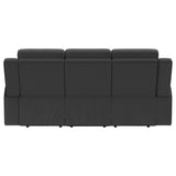 Brentwood Reclining Sofa, Loveseat & Rocker Recliner - Dark Charcoal Suede-Like Motion Living Room Sets – view 14