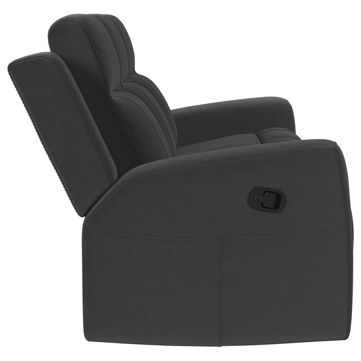 Brentwood Reclining Sofa, Loveseat & Rocker Recliner - Dark Charcoal Suede-Like Motion Living Room Sets – view 15
