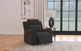 Brentwood Reclining Sofa, Loveseat & Rocker Recliner - Dark Charcoal Suede-Like Motion Living Room Sets - lifestyle