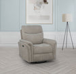 Adler Power Swivel Glider Recliner with USB-A & USB-C Charging - Ivory Fabric – view 1