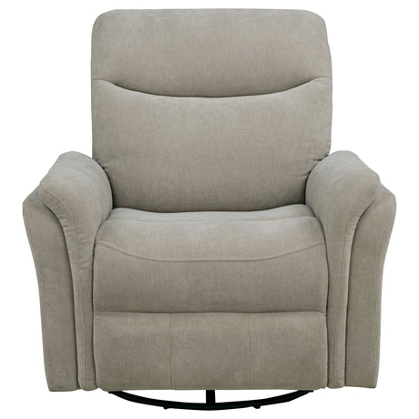 Adler Power Swivel Glider Recliner with USB-A & USB-C Charging - Ivory Fabric – view 6