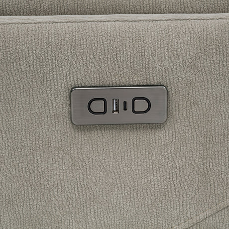 Adler Power Swivel Glider Recliner with USB-A & USB-C Charging - Ivory Fabric – view 9