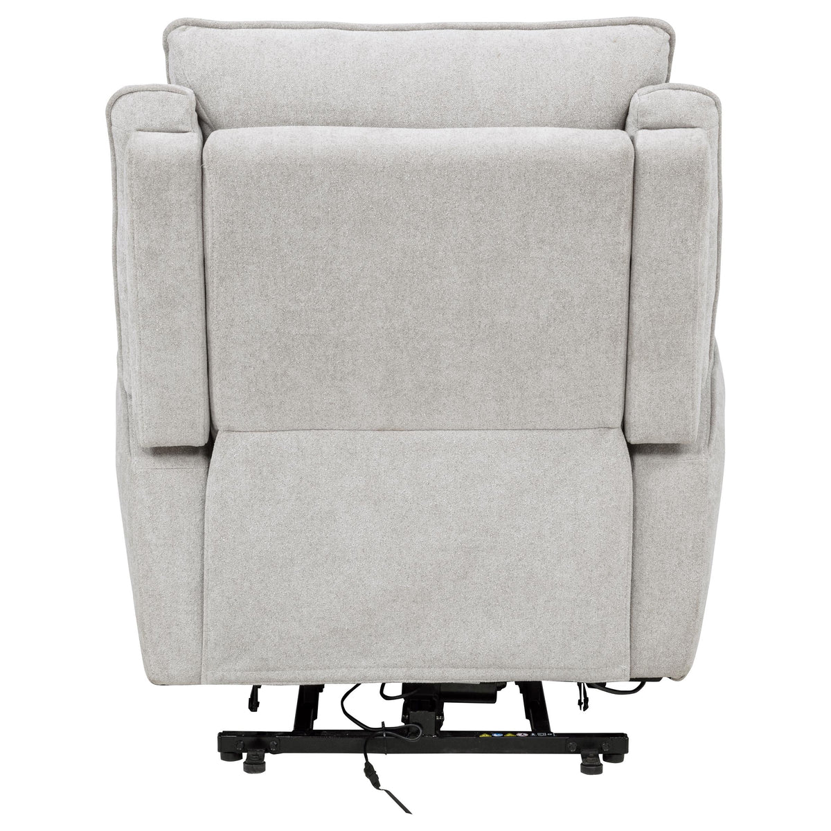 Sylmar Dual Power Lift Recliner - Adjustable Headrest, USB-A & USB-C in Dove Grey Chenille – view 8