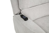 Sylmar Dual Power Lift Recliner - Adjustable Headrest, USB-A & USB-C in Dove Grey Chenille – view 13