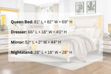 Claire White Bedroom Set — Queen & King — product view 9