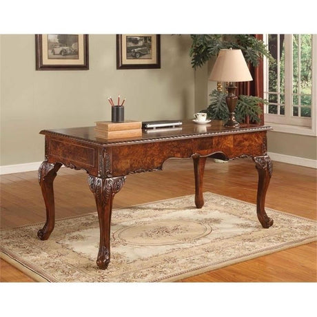 Chester 60" Rectangular Traditional Wood Executive Office Desk - angle view