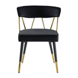Antoine Glam Upholstered Dining Chair - detail view