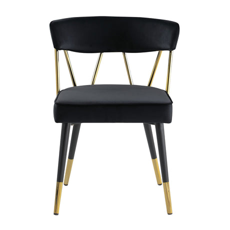 Antoine Glam Upholstered Dining Chair - detail view