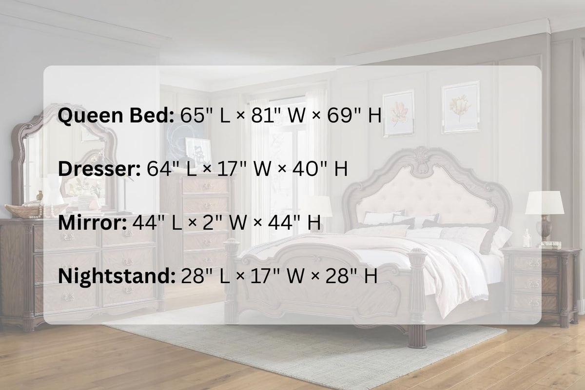 Nicole Rich Walnut Bedroom Set — Queen & King — product view 9
