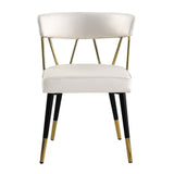 Antoine Glam Upholstered Dining Chair - detail view